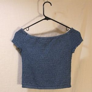 Streetwear Society Off-Shoulder Crop Top